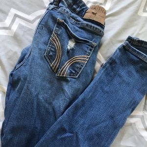 Hollister ripped skinny jeggings